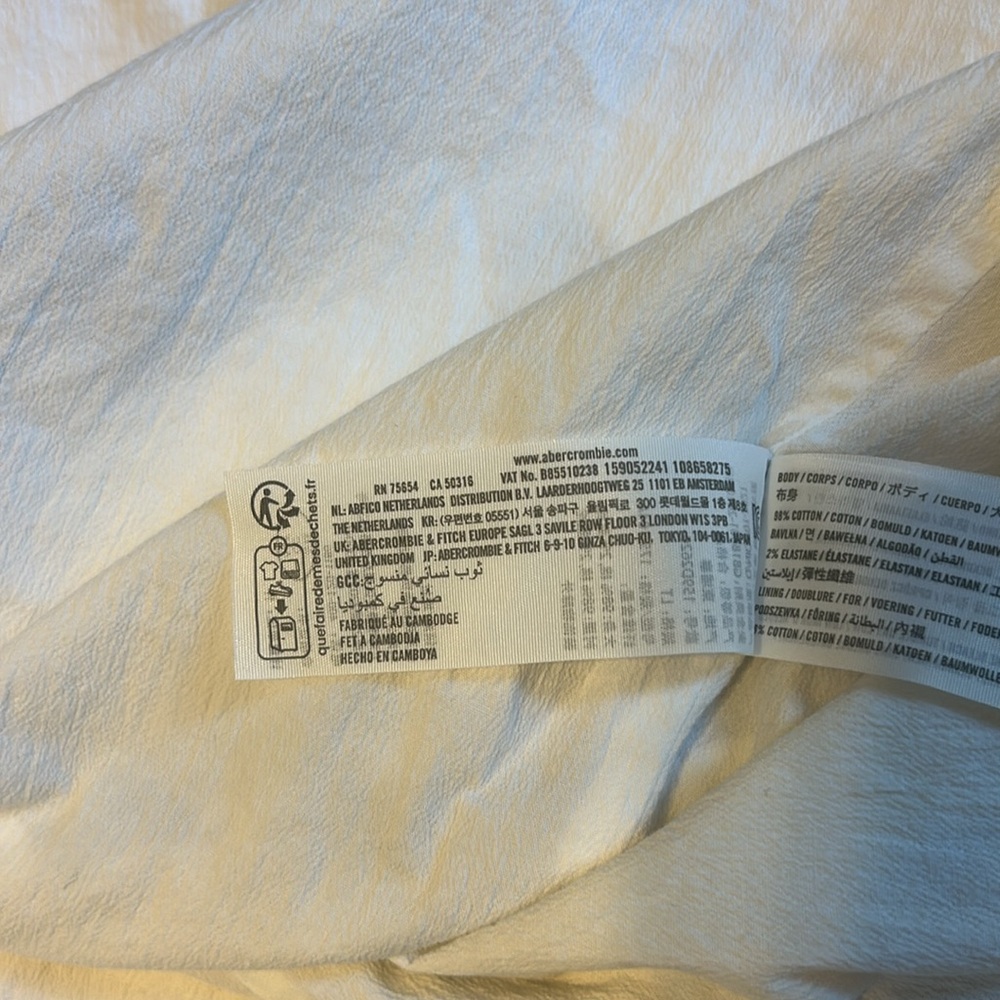 Abercrombie and Fitch Stretch Cotton A-Line Mini Dress (Size LT) - Picture 10 of 14